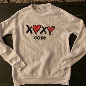 Peloton XOXO Cody sweatshirt